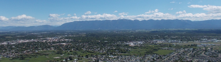 Taken from Lone Pine State Park, looking east toward Glacier Park